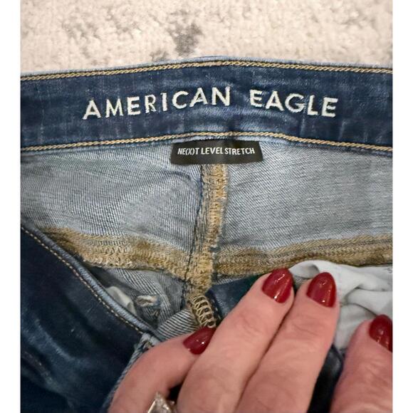 American Eagle Super High-Rise Jegging – Dark Wash Stretch Denim - Picture 6 of 10